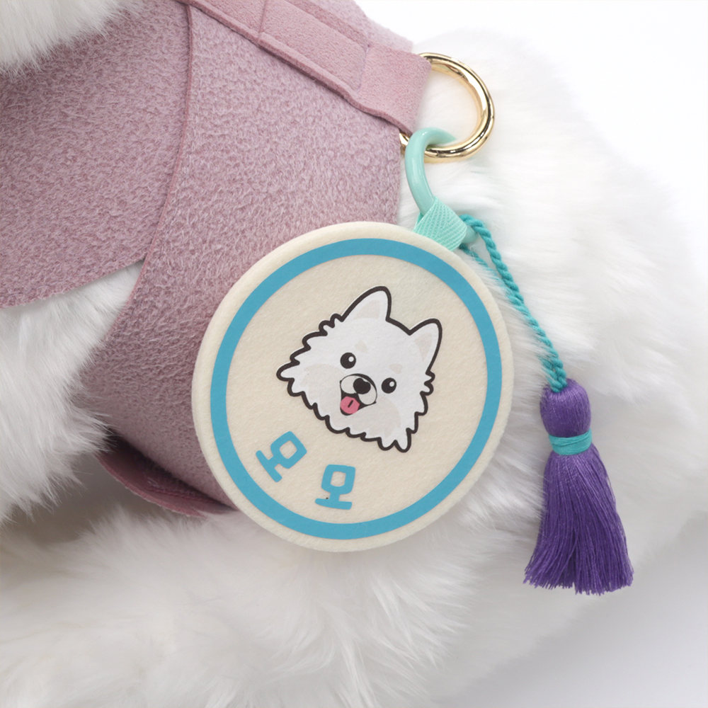 강아지 기능성 인식표 애견 이름표 목걸이 네임택 야간산책