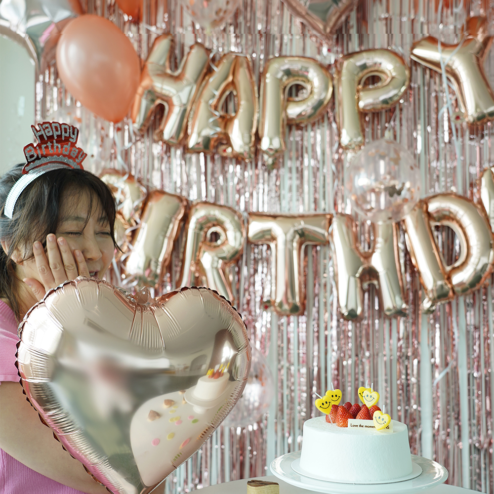키저스 생일파티 용품 풀 세트 스마일생일초+티아라+풍선+가랜드 9종 36pcs - 상세 이미지 4