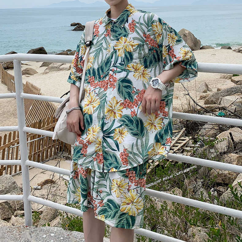 제주도 휴양지 여름 반팔 반티 동 해외여행 셔츠 - 상세 이미지 5