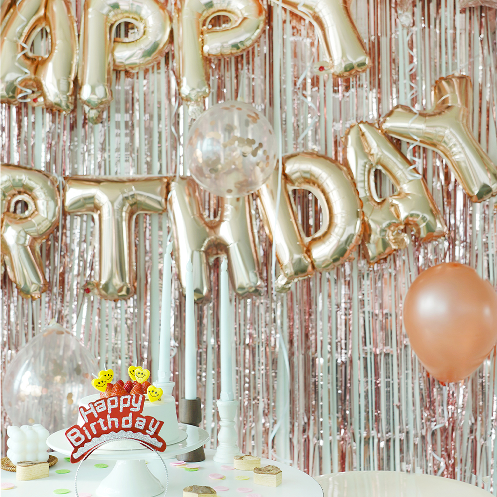키저스 생일파티 용품 풀 세트 스마일생일초+티아라+풍선+가랜드 9종 36pcs - 상세 이미지 3