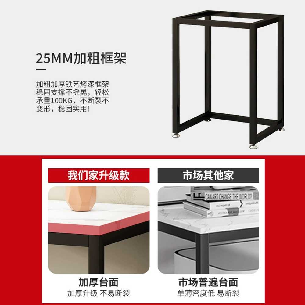 로봇청소기 보관함 다용도실 거실 소파 사이드 테이블 40x40x80 - 상세 이미지 5