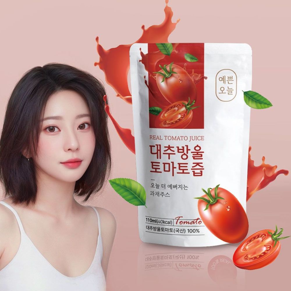 예쁜 오늘 토마토 신선한 선물용 토마토즙 항산화 저칼로리 다이어트 : 에스텍솔루션
