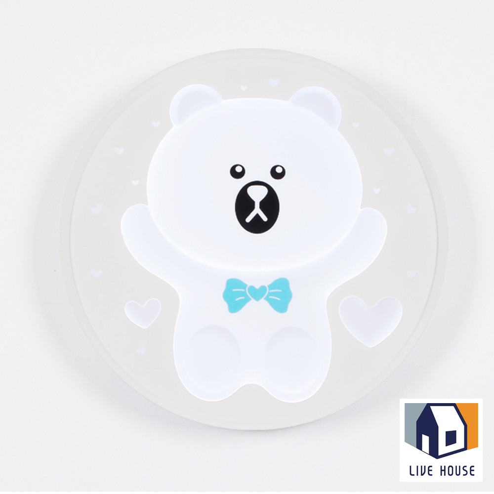 LED 아이 방등 인테리어 키즈조명 리모컨방등 곰돌이 - 상품 이미지