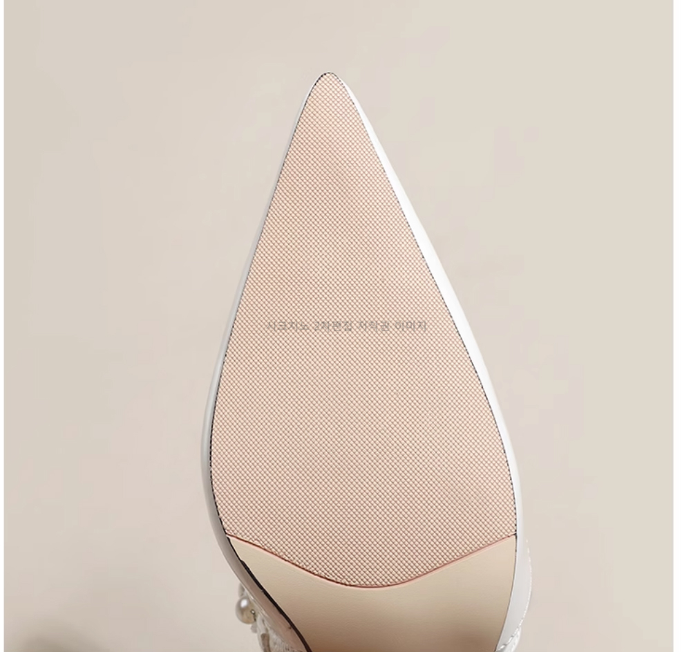리에드 8cm 에나멜 스틸레토 진주 하이힐 3color 상세 이미지 35