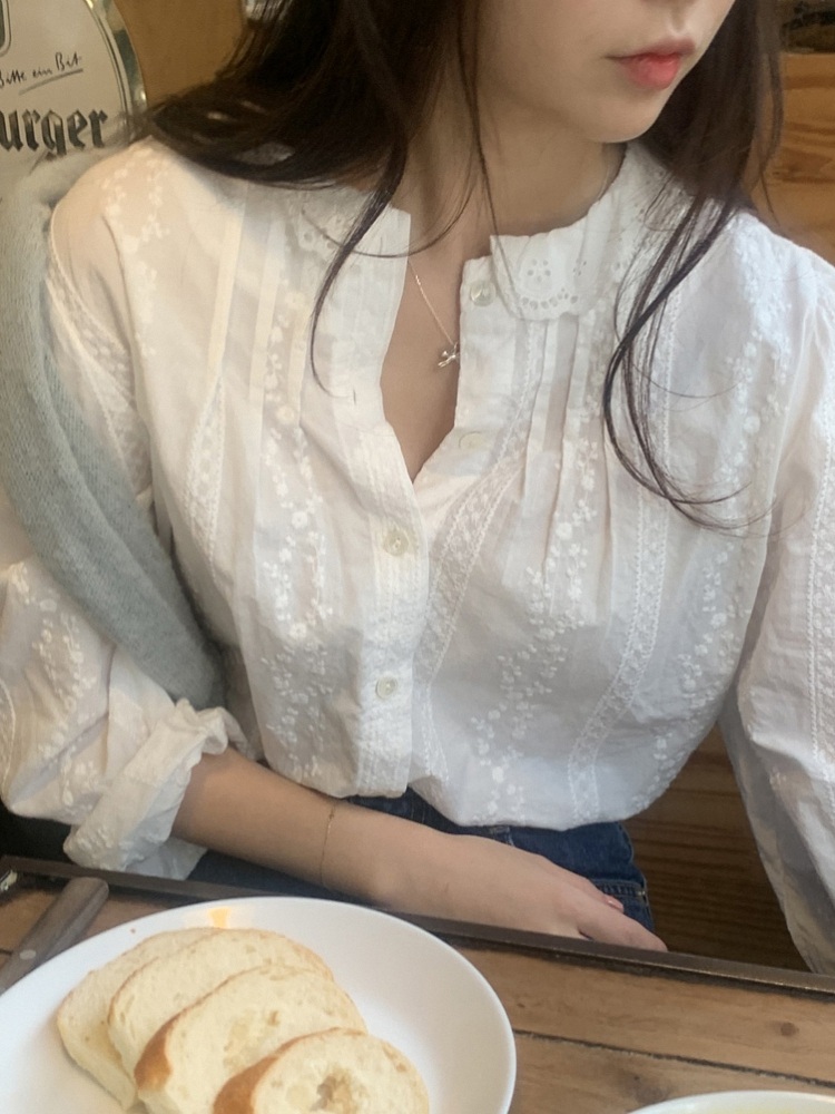 핑계고 57화 김원희 블라우스 셔츠 프렌치 페미닌 의상 옷 패션 - 상세 이미지 4