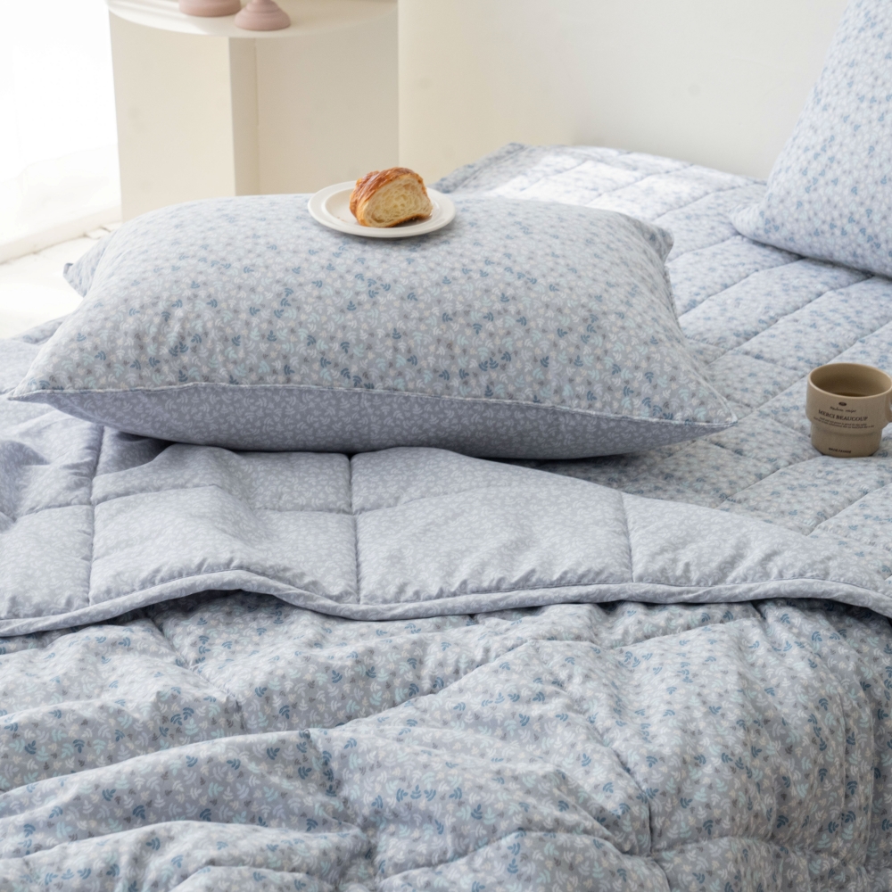 세미마이크로 알러지케어 나뭇잎 먼지없는 간절기 호텔 침구 퀸 이불 세트