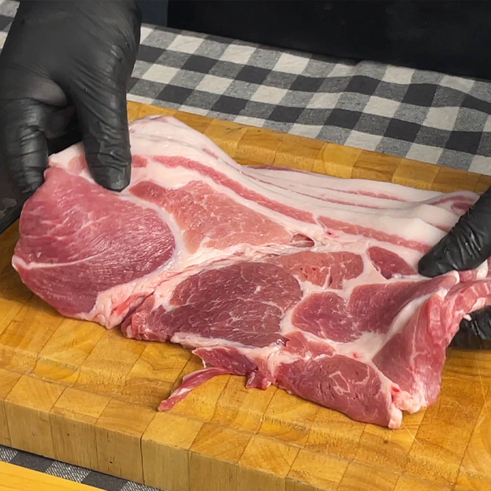 바라던 목살 많은 돼지고기 목전지 제육 구이 1kg 돼지 왕목살 미국산