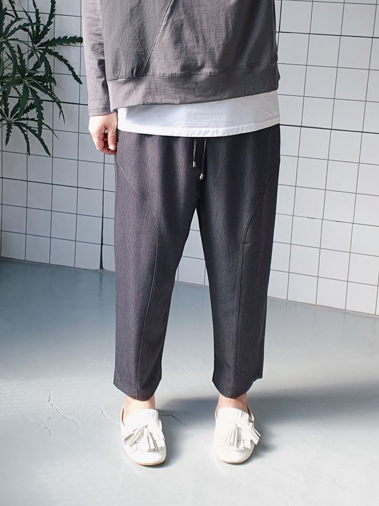 (무배)환절기 세미정장룩 슬랙스 배기바지 - 상품 이미지