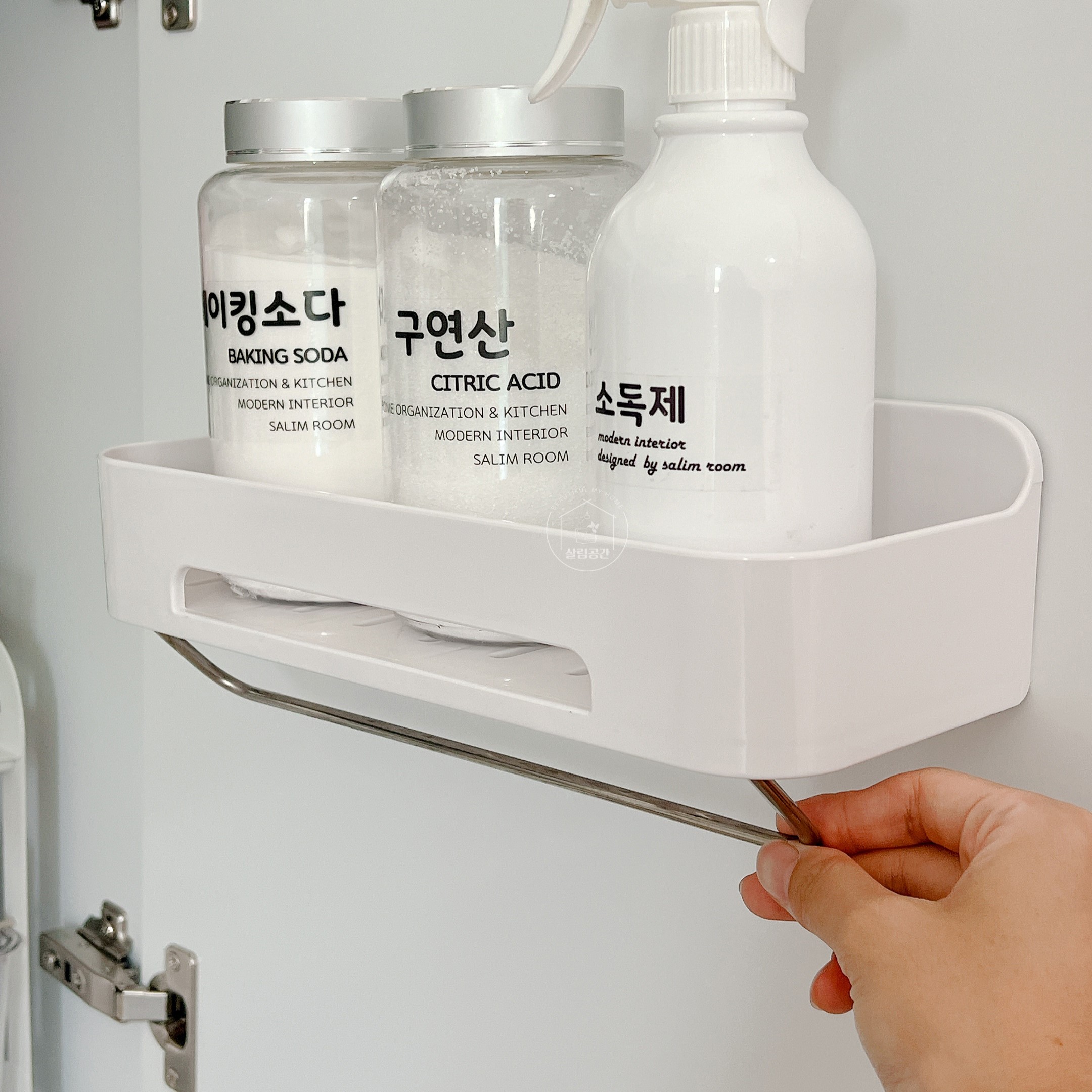 무타공 접이식 욕실 화장실 거치대 선반 그네식 수건걸이 이미지 6