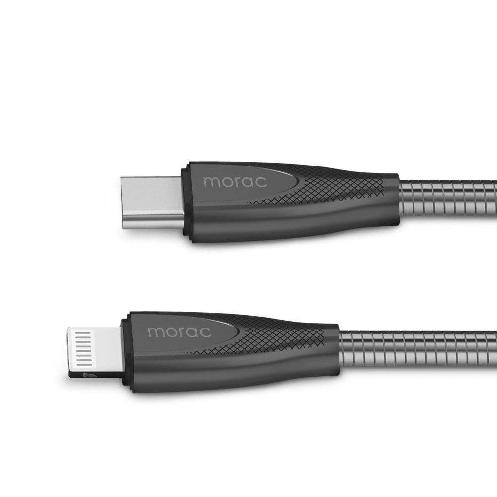 모락 스핑 메탈 USB C to 라이트닝 8핀 PD 고속 충전 케이블 1.5m - 상세 이미지 3