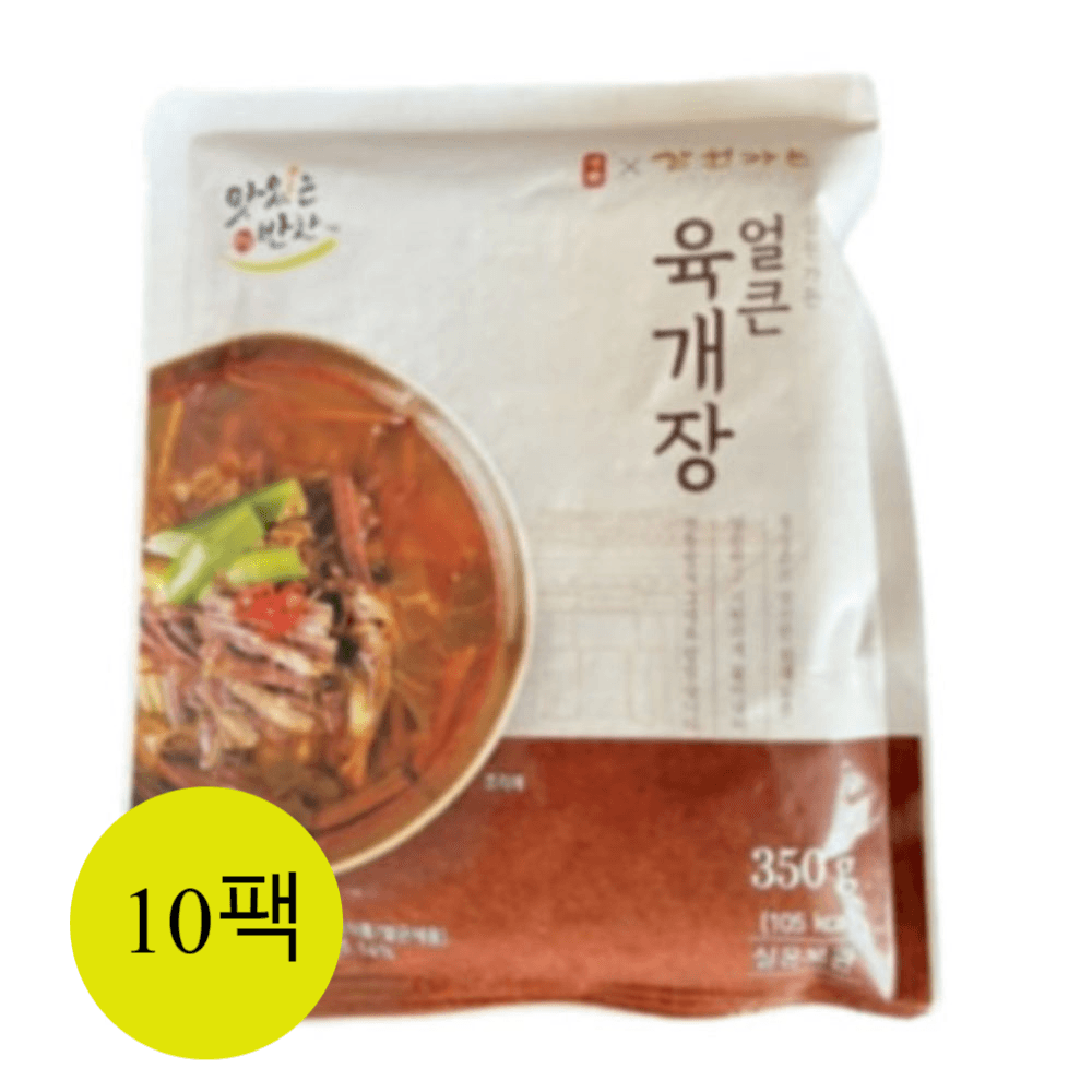 삼원가든 육개장 부드러운 육질 얼큰육개장 350gX10팩 : 광수네컴퍼니