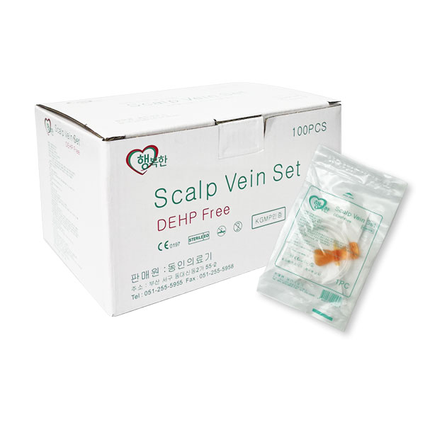 행복한 나비침 23g 24g 25g 스칼프베인 나비바늘 100PCS : 세븐메디