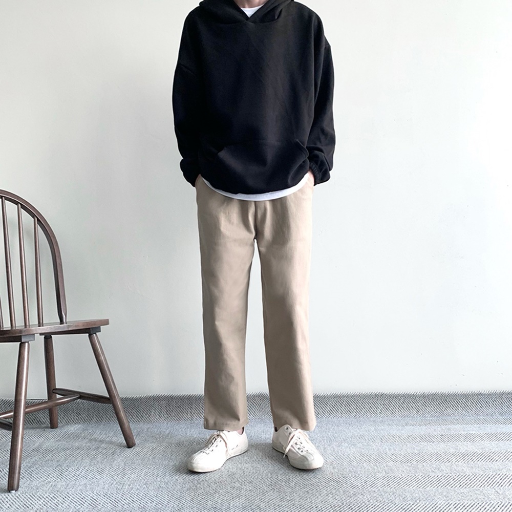 남자면바지 남자치노팬츠 밴딩팬츠 - 상세 이미지 3