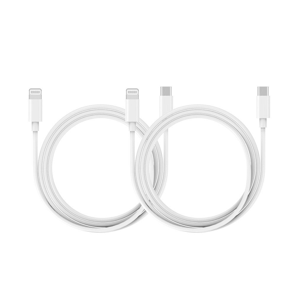 모락 디크 USB C to 라이트닝 8핀 18W PD 고속 충전 케이블 1m (2개입) MR-PD-P2C801 - 상품 이미지