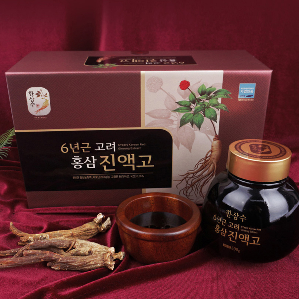 6년근 고려 홍삼 진고 진액고 떠먹는 홍삼정 농축액 사포닌 선물세트 1000g - 상품 이미지