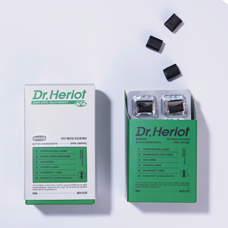 닥터헤리엇 조인트케어 반려동물 강아지 관절 영양제 슬개골 수의사처방 32정, 1개