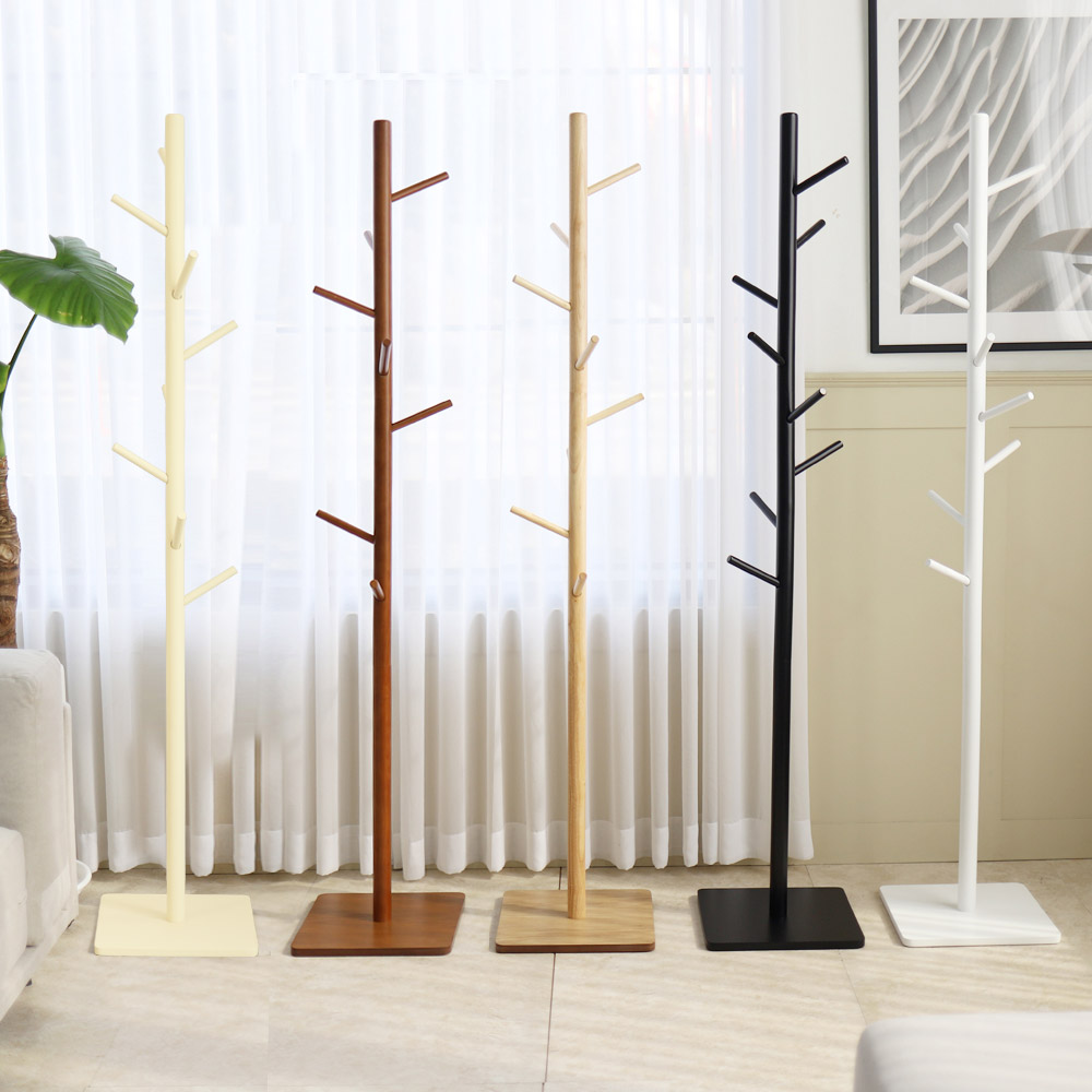 트리스토어 원목 행거 우드 스탠딩 행거 원목 스탠드 옷걸이