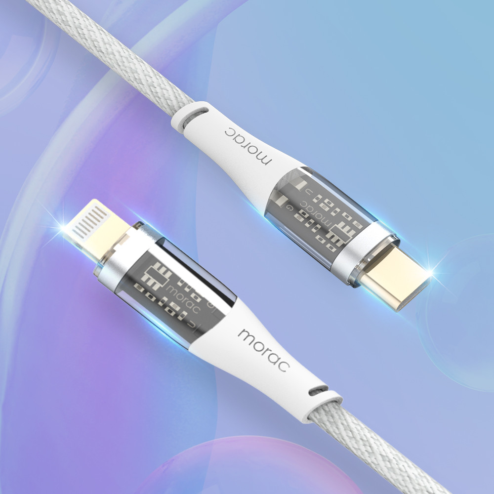 모락 비저블 USB C to 라이트닝 8핀 PD 고속 충전 케이블 1.5m - 상세 이미지 2