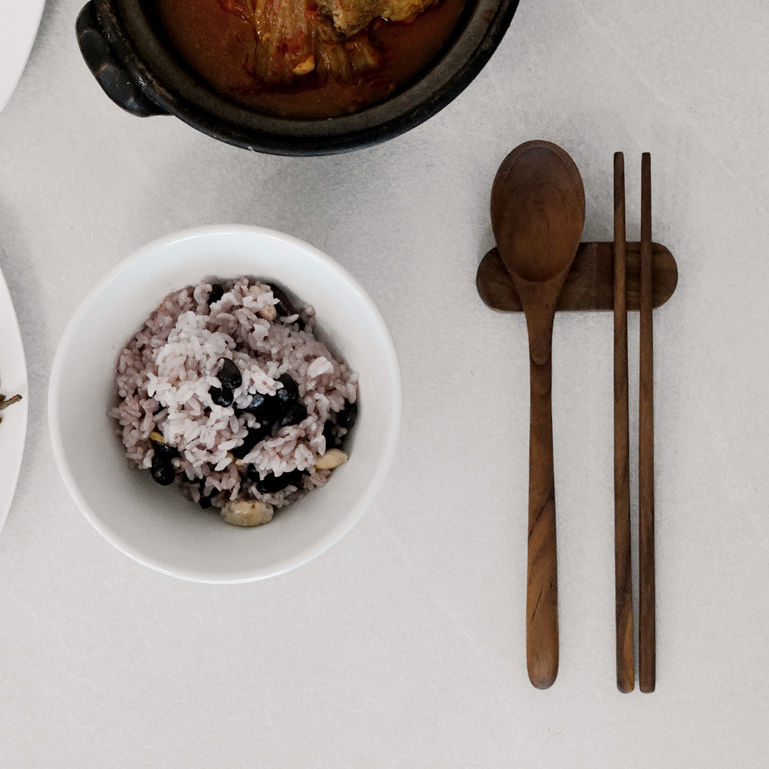 자야키친 산림청인정 티크우드 친환경 원목 수저세트 - 상세 이미지 5