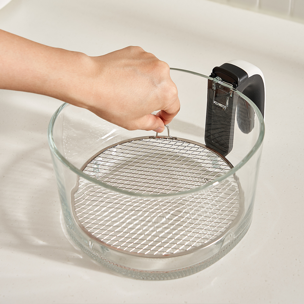 단미 유리 바스켓 글라스 에어프라이어 3.5L 소형 미니 에어프라이기