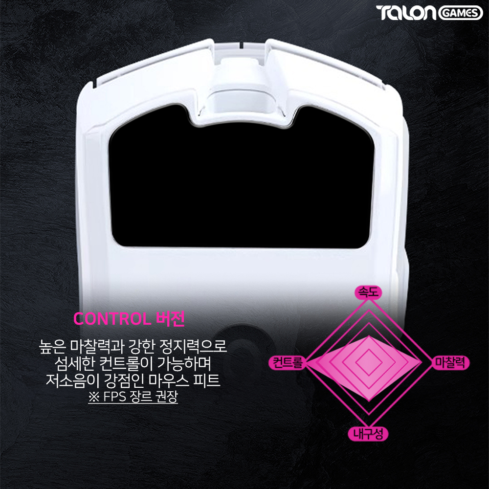 레이저 바이퍼 V3 PRO 마우스피트 바브삼 컨트롤 2개입 마우스스티커 탈론게임즈 - 상세 이미지 3