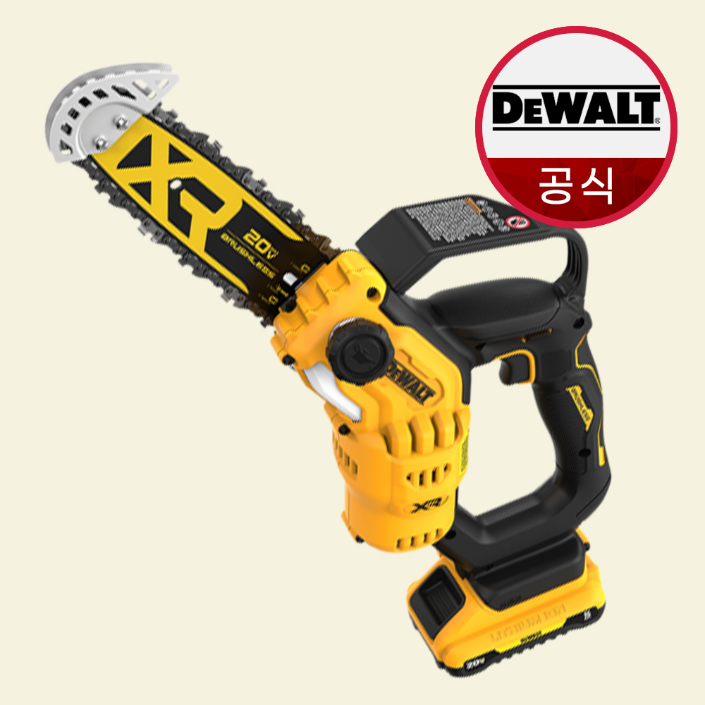 디월트 충전 체인톱 20V 무선 210mm 5.0Ah 배터리x2 DCMPS520P2 - 상품 이미지