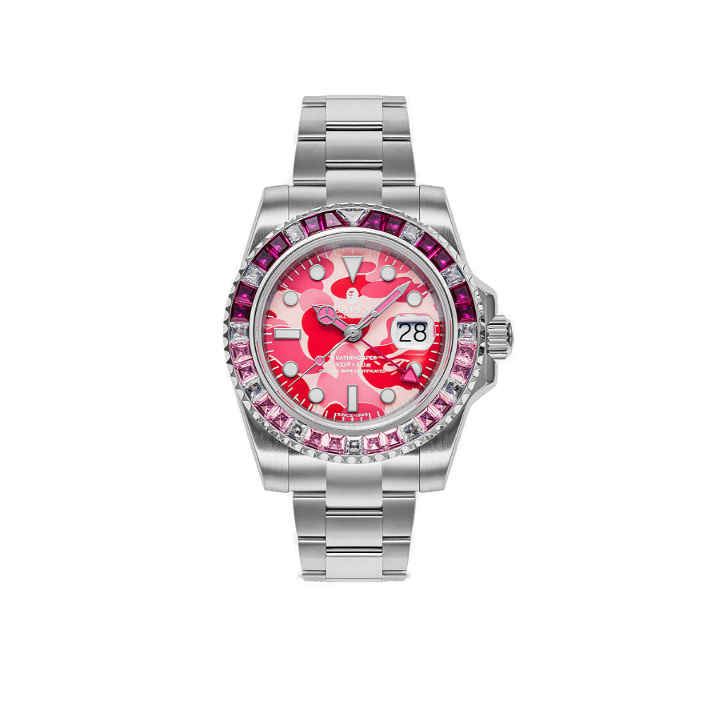 베이프 시계 TYPE 2 BAPEX ABC CAMO CRYSTAL STONE 1K20-187-304 - 메인 이미지