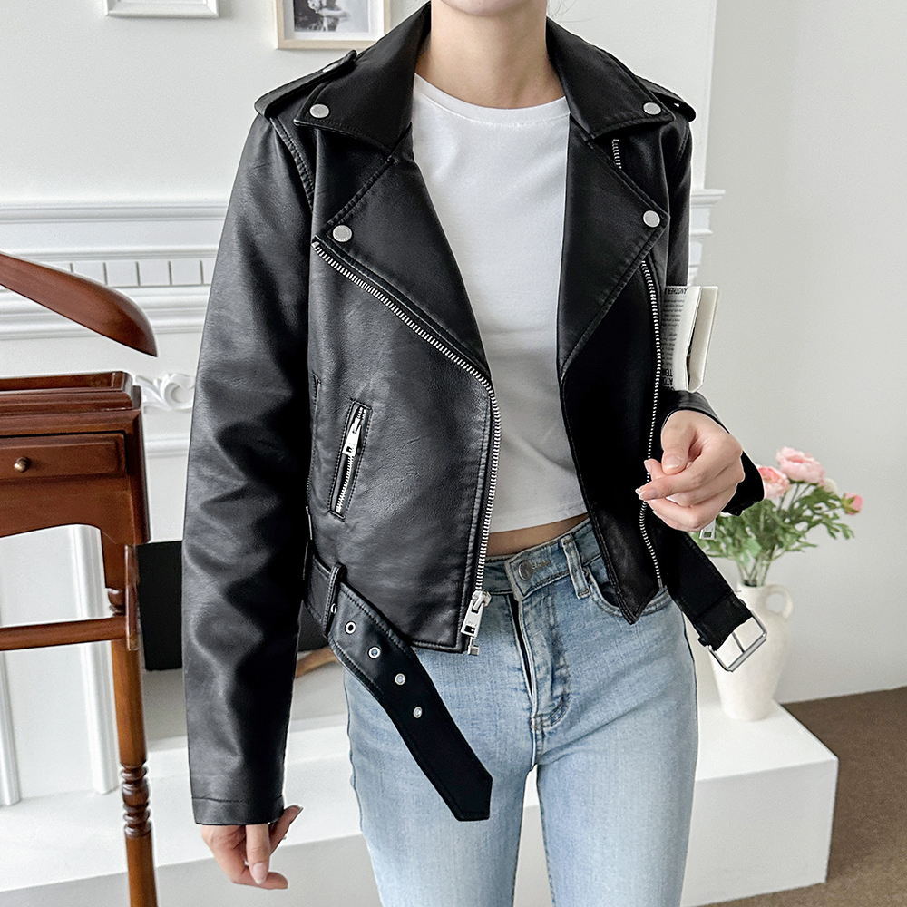 리바이스 여성 라이더 가죽 자켓