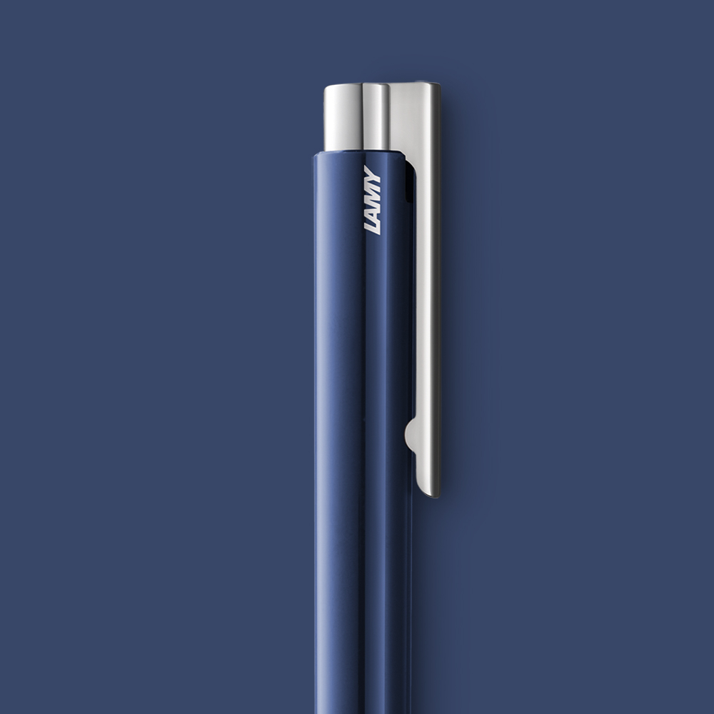 [LAMY] 라미 로고 볼펜 블루 스틸 포인트 / LM204 BL M+ - 상세 이미지 4