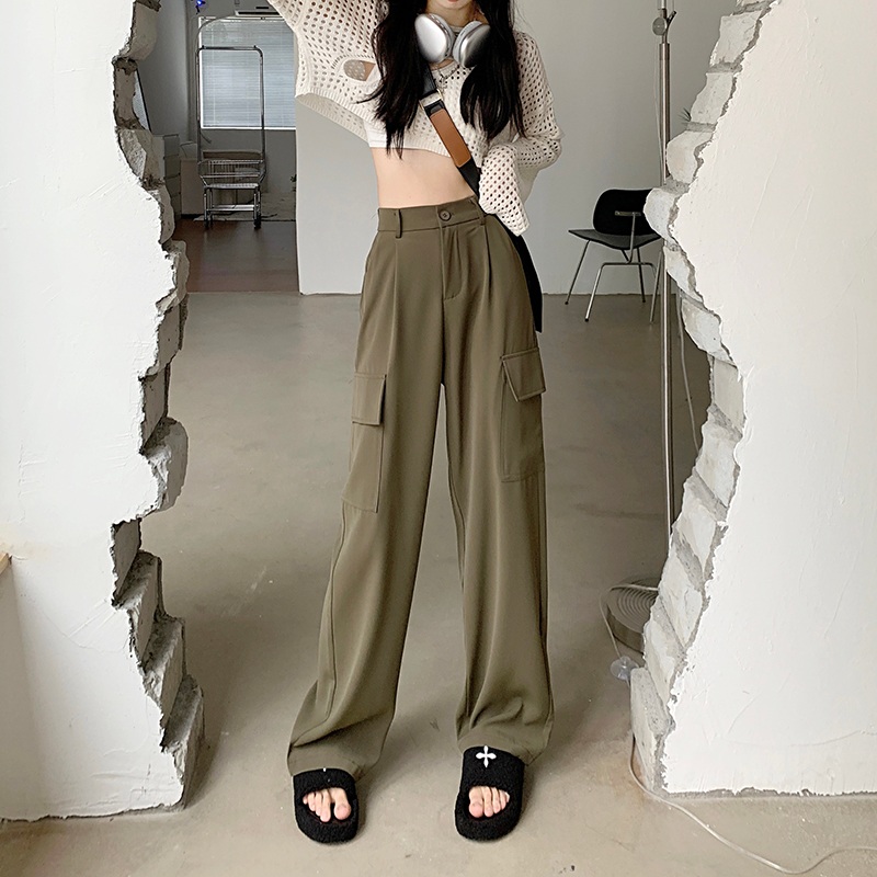 이청아 바지 팬츠 공항패션 밴딩 카고 의상 옷 패션 - 상품 이미지