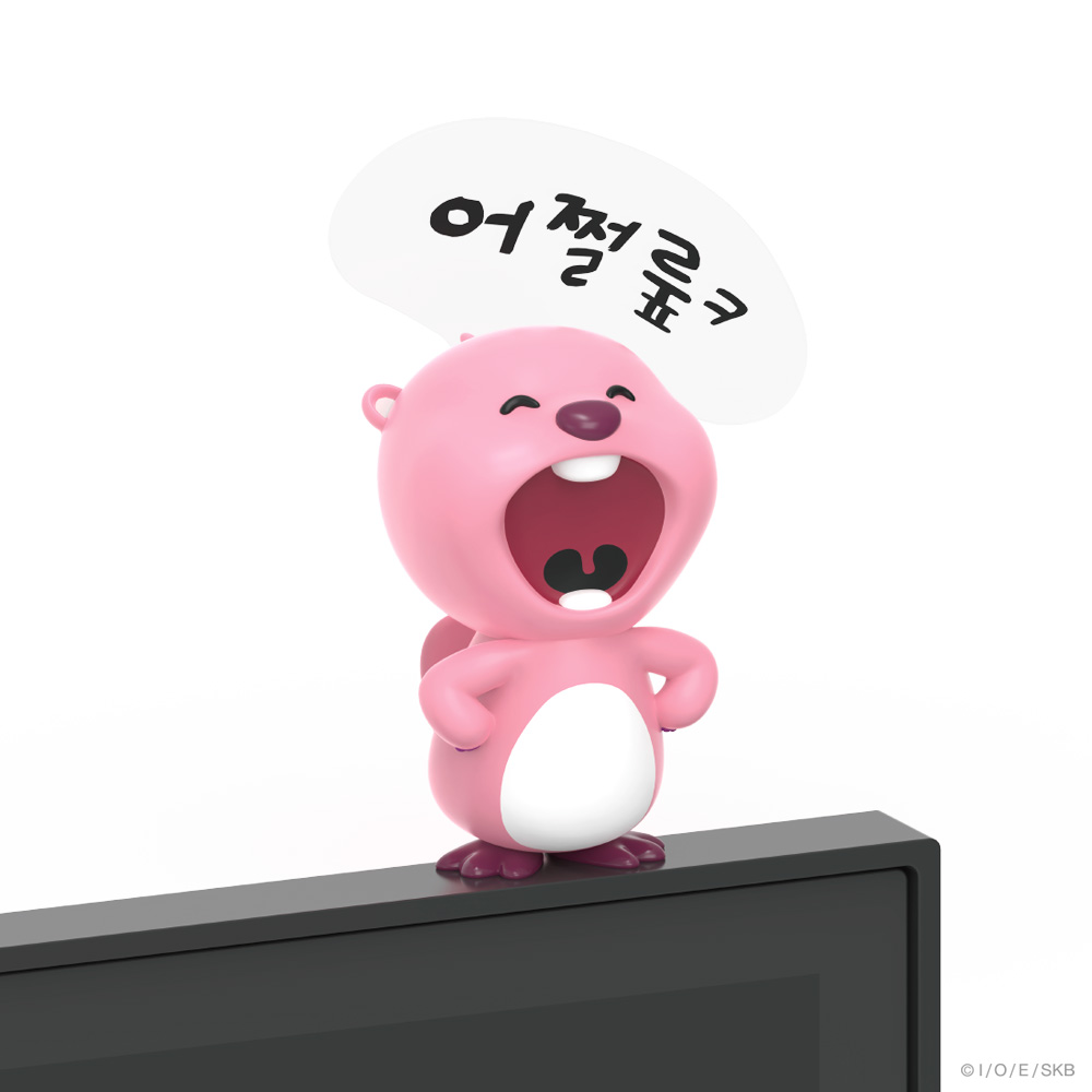 잔망루피 데스크테리어 모니터 피규어 당당 두근 - 상세 이미지 3