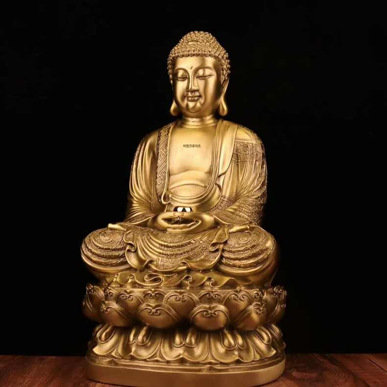 석가모니상 불상 중형 부처님 금동 미니불상 - 상품 이미지