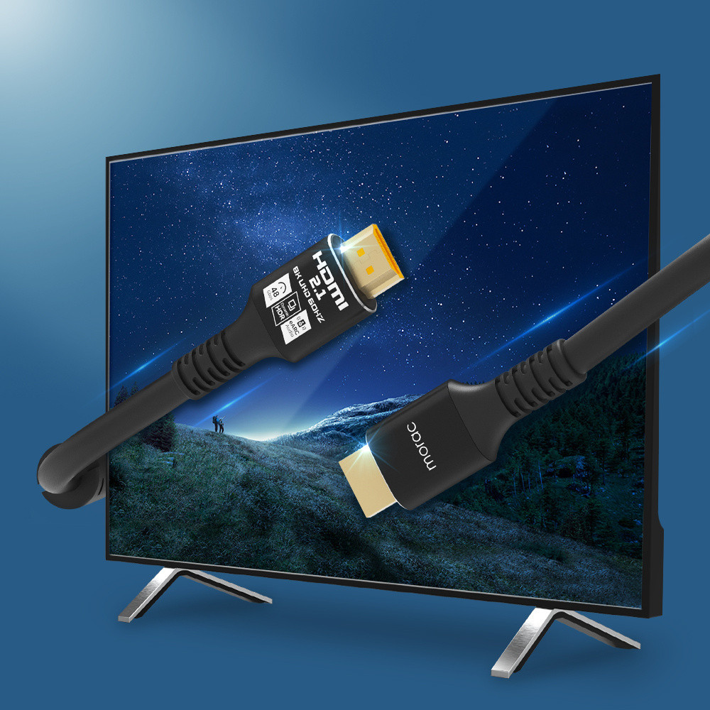 모락 하이칸 8K HDMI 2.1 케이블 2M 듀얼 모니터 TV IPTV 플스 엑박 MR-HDMI-HC2 - 상세 이미지 3
