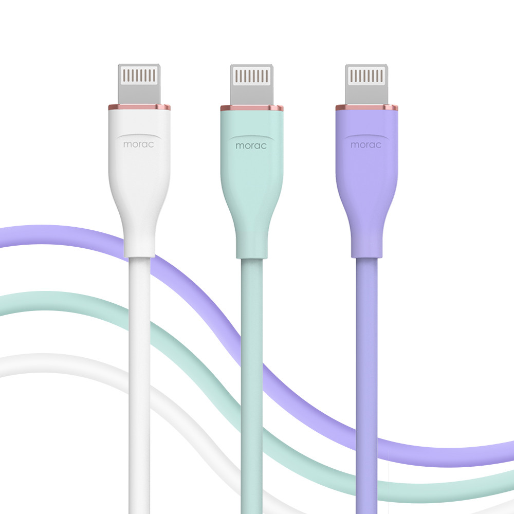 모락 츄잉 USB C to 라이트닝 8핀 PD 고속 충전 케이블 1.5m - 상품 이미지
