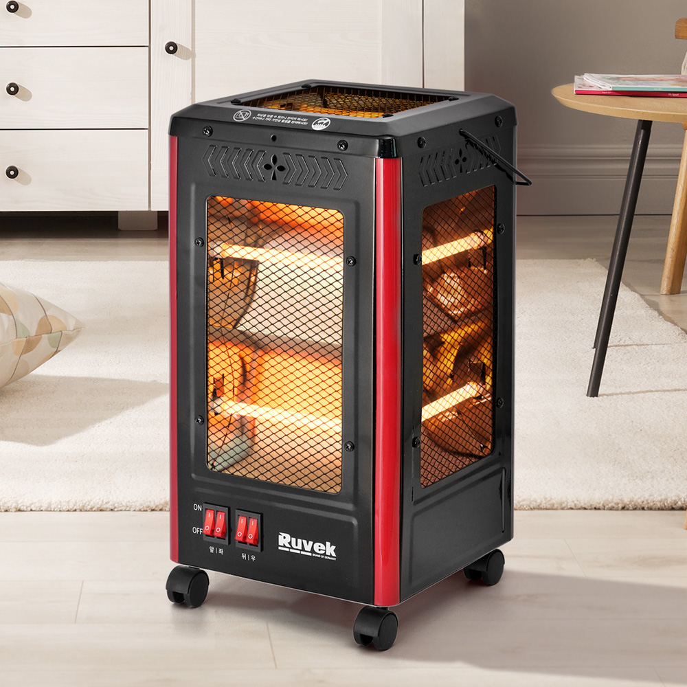 루베크 오방난로 전기히터 가정용 전기난로 사무실 난방기