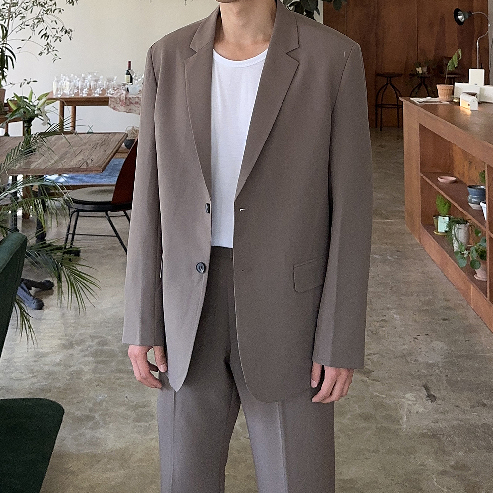 남자블레이저 오버핏 남성 마이 봄 가을 남자 자켓 - 상세 이미지 2