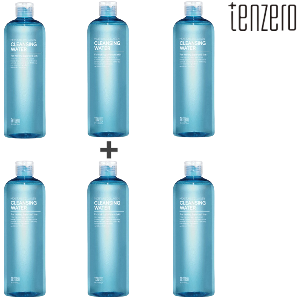 텐제로 모이스처 콜라겐 클렌징 워터 500ml 3+3 피부 노폐물 유분 메이크업 클렌저 - 상품 이미지