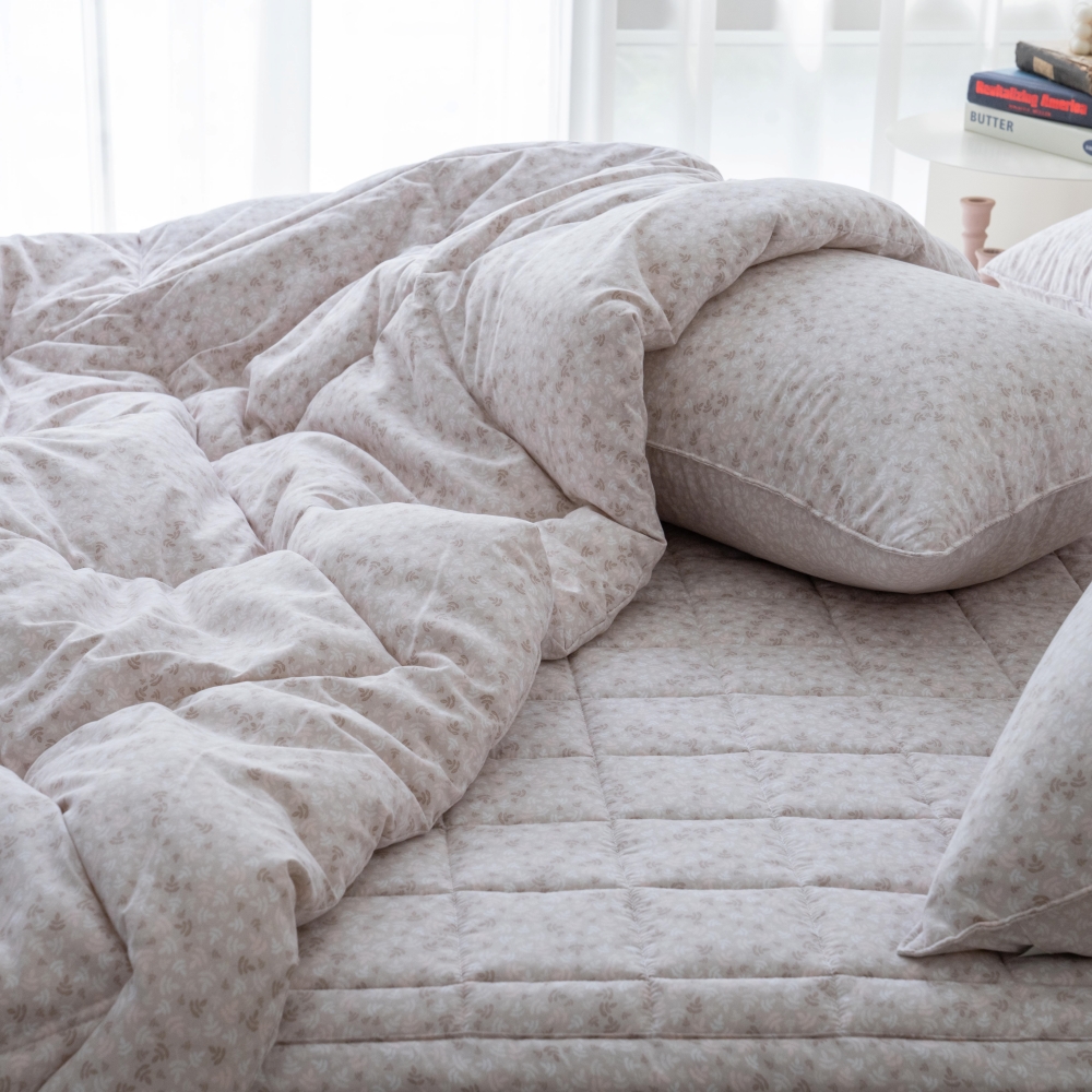 세미마이크로 알러지케어 나뭇잎 먼지없는 간절기 호텔 침구 퀸 이불 세트