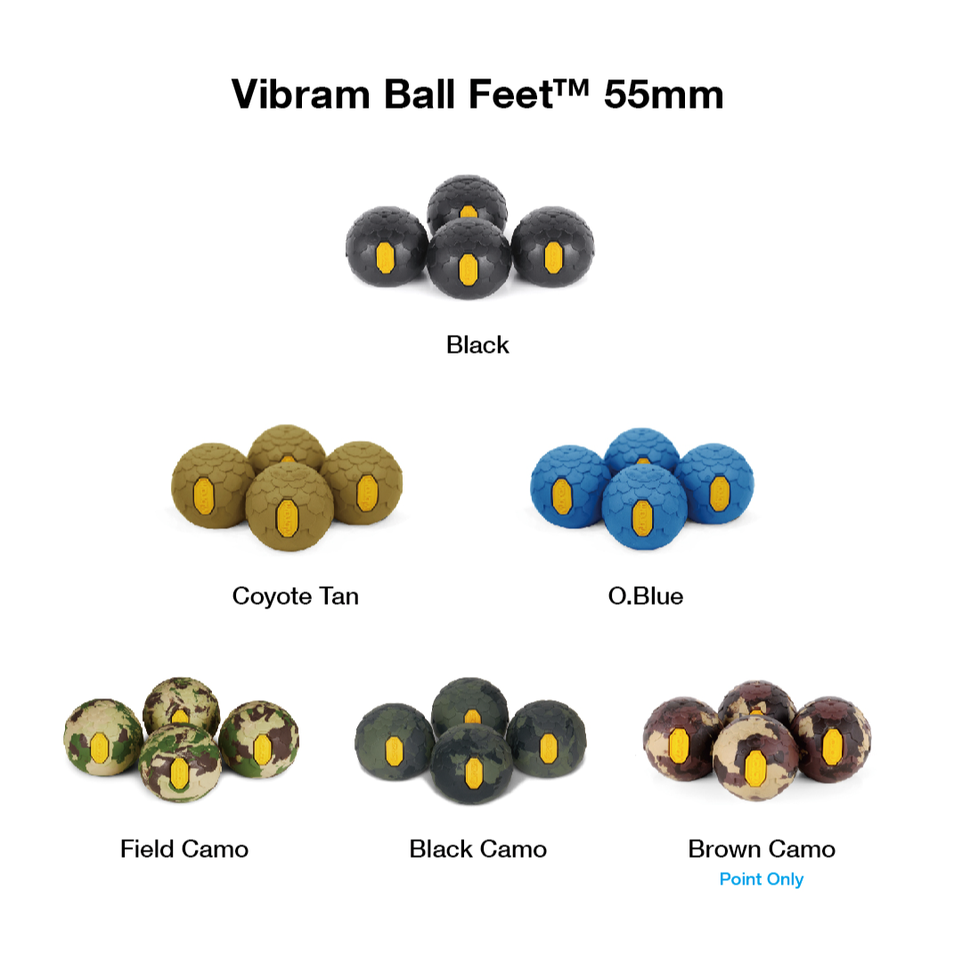 헬리녹스 비브람 볼핏 55mm 4pcs 체어 전용 체어볼 파우치포함 필드카모 이미지 6