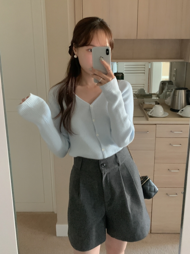 [단독] 💕URBANE MADE💕 이브 브이넥 골지 가디건 (4c) /봄가디건/출근룩/-3kg 여리여리핏 상세 이미지 99