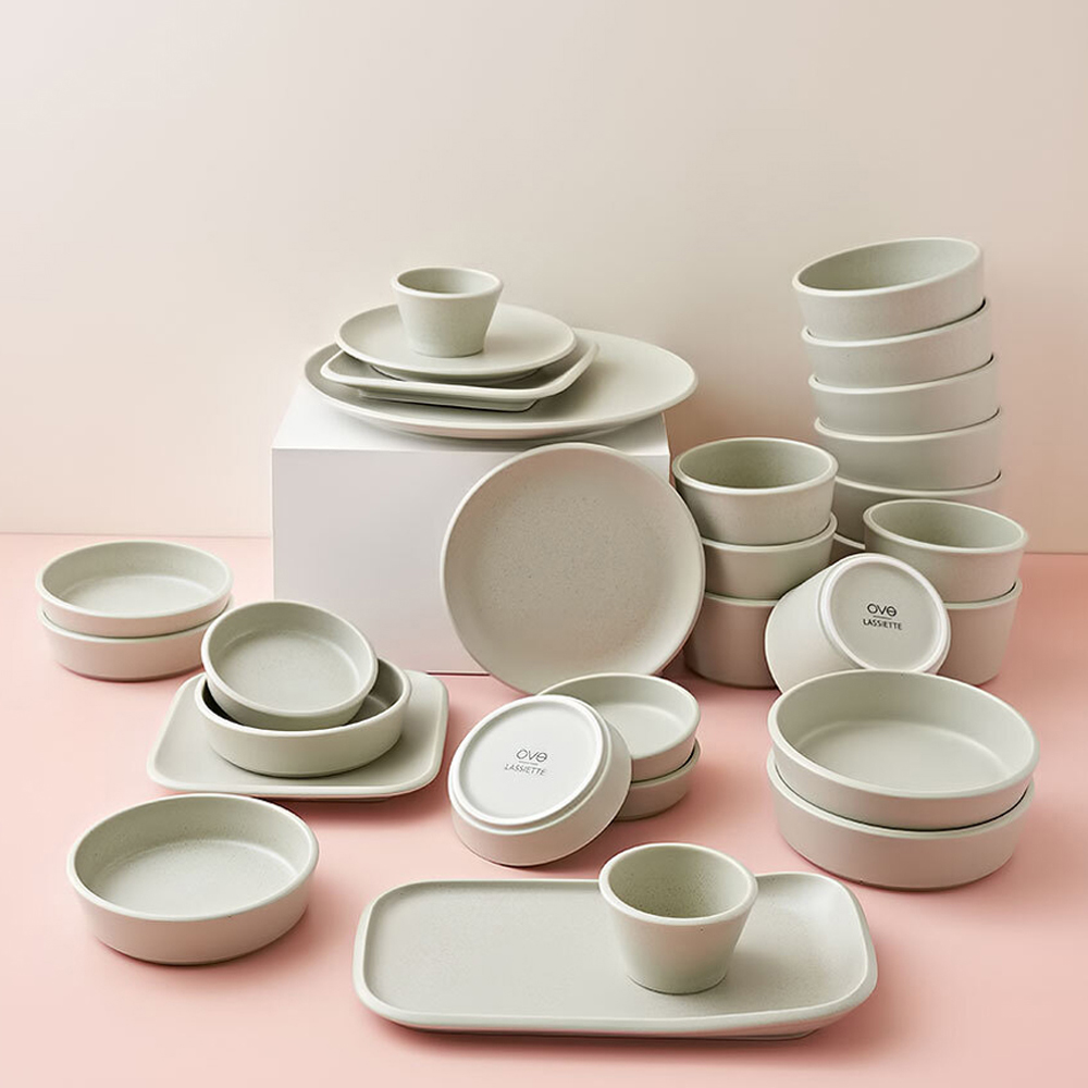 라씨에뜨 오브 신혼 식기 그릇세트 30종, 6인(허브그린), 1세트 - 상품 이미지
