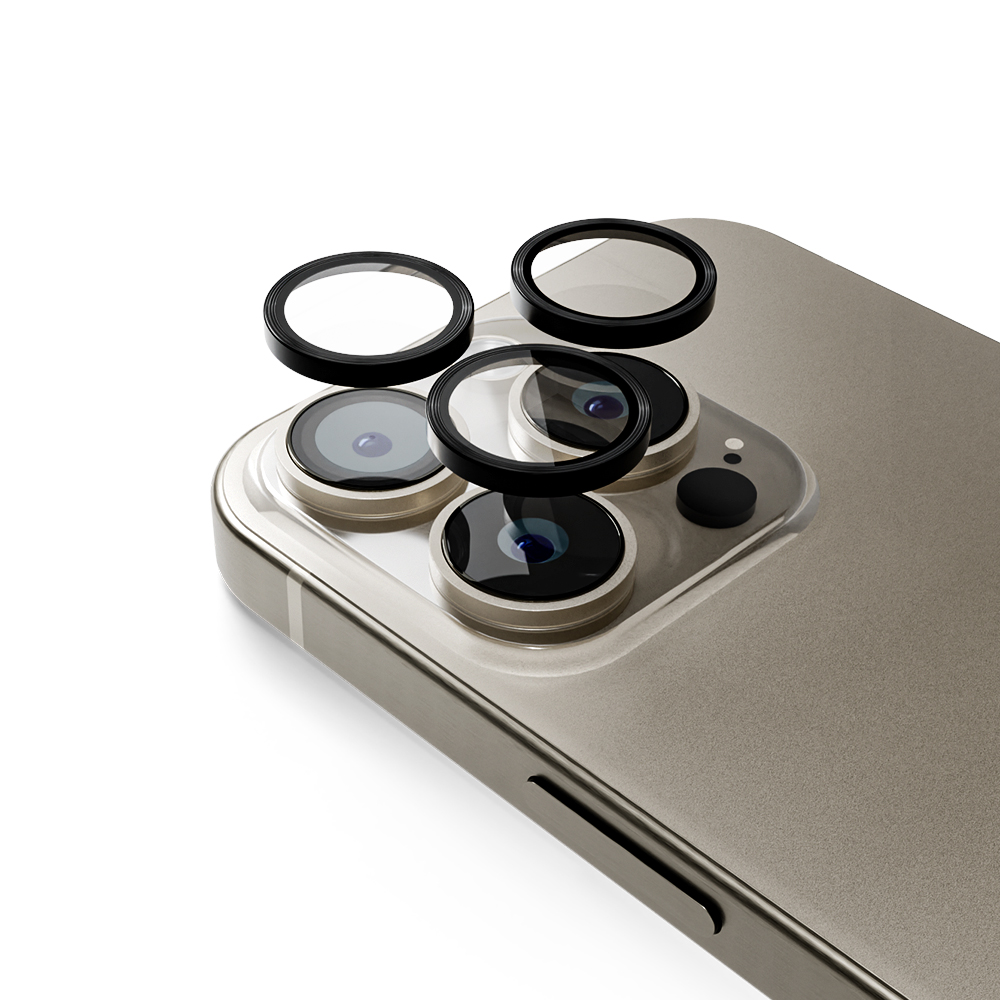 아이폰16 프로/아이폰16 프로맥스 카메라 렌즈 프레임 강화유리필름