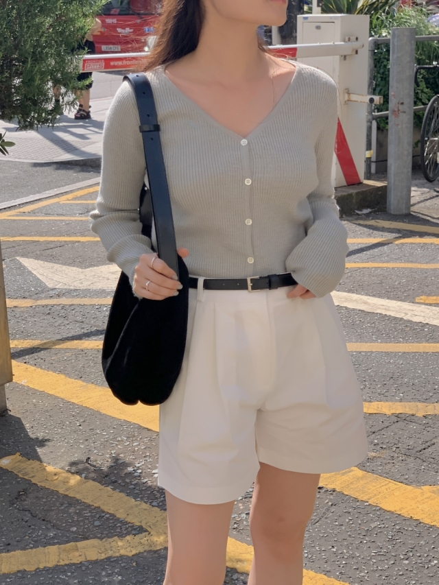 [단독] 💕URBANE MADE💕 이브 브이넥 골지 가디건 (4c) /봄가디건/출근룩/-3kg 여리여리핏 상세 이미지 202