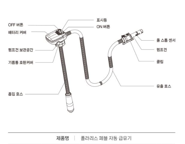 폴라리스 자동 급유기 페블 주유기 자동정지 수중 기름 펌프 이미지 8