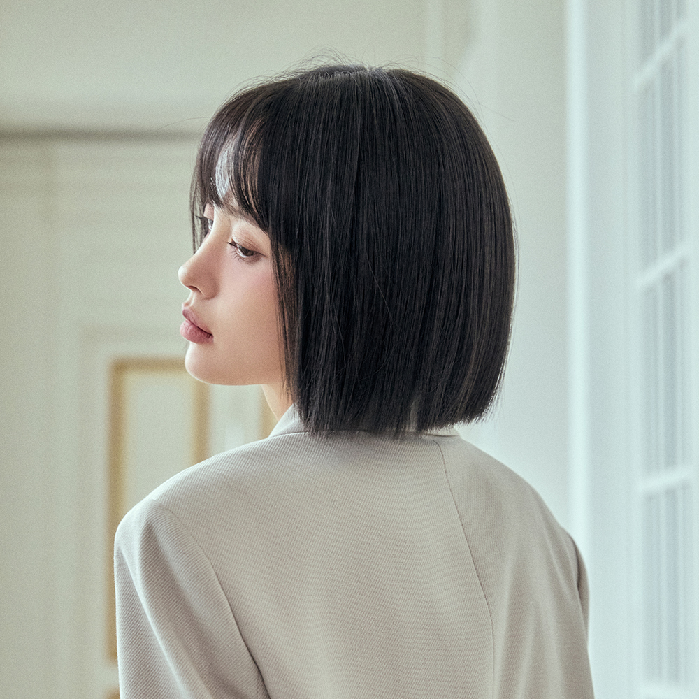 완수제 단발 통가발 테슬컷 제이드 숏컷 짧은머리 자연스러운 기장 24cm 이미지 6