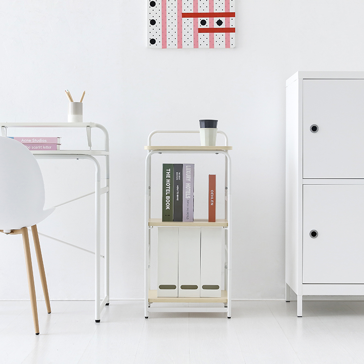 OLLSON 선반 400mmx300mmx870mm, 3단, 화이트 8200.3697