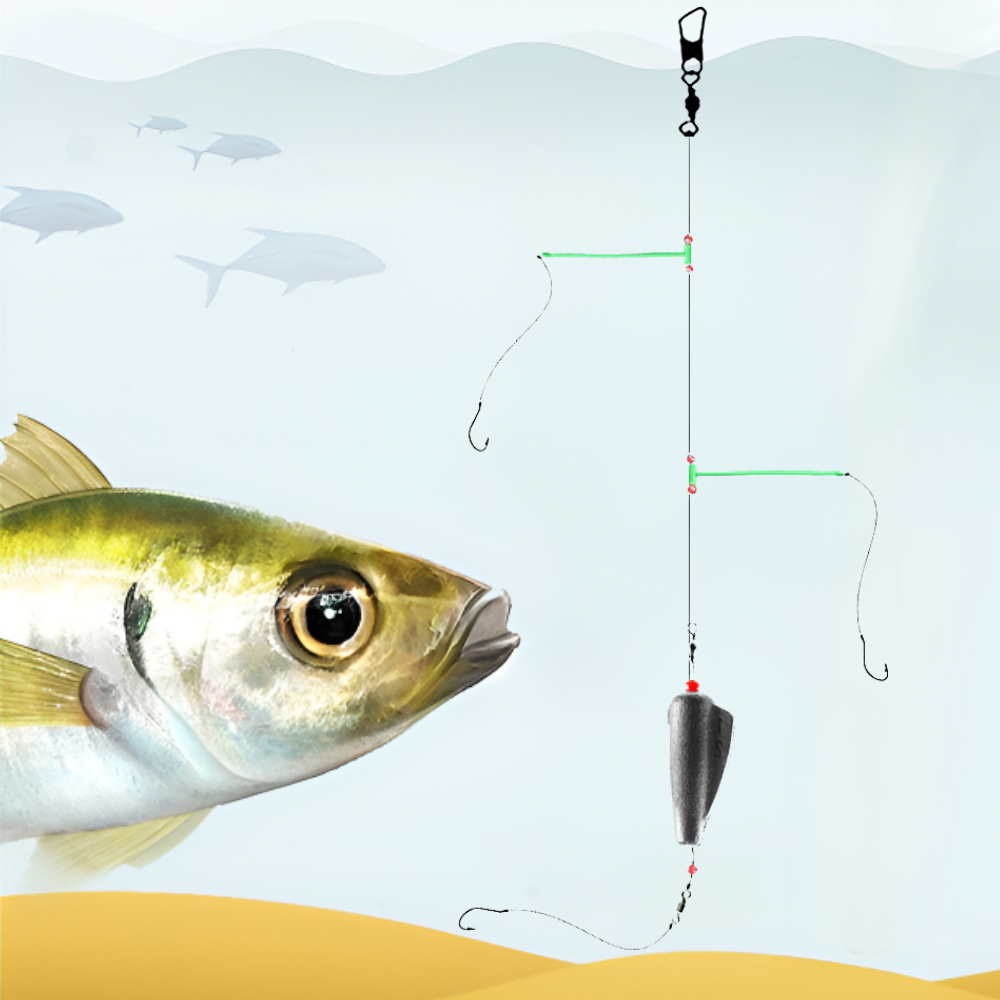 묶음추 원투채비 낚시 바늘 도다리 채비 추12호 바늘12호 플라스틱