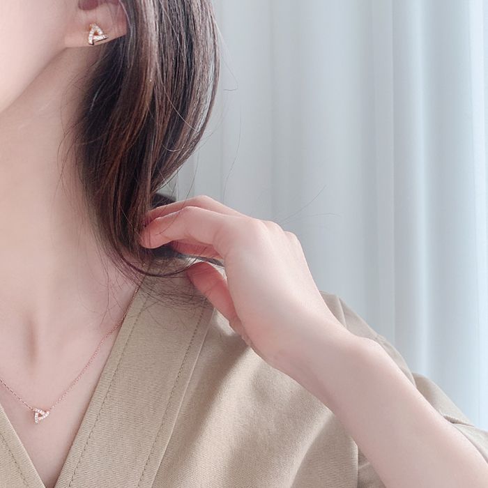 루브르파리 14K 골드필드 베베 심플 귀걸이+목걸이 SET0101 - 상세 이미지 3