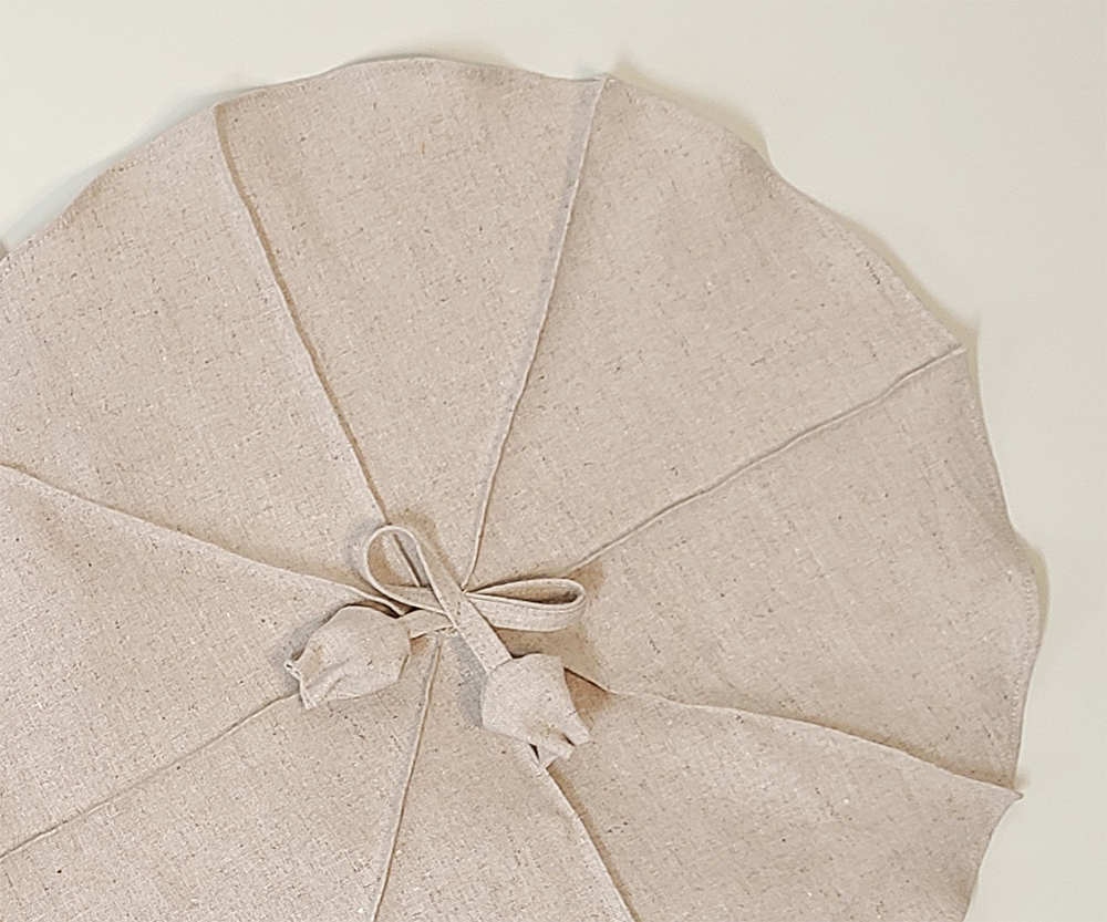린넨 연잎다포 베이지 지름 30cm 40cm 50cm 엄마의주머니 천아트반제품 - 상세 이미지 3
