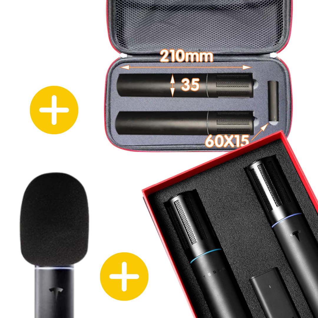 테슬라 마이크 정품 - 모델 3 Y S X 하이랜드 무선 노래방 마이크 제품 이미지